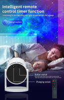Lámpara de proyector de cielo estrellado, luz ambiental de dormitorio, lámpara de galaxia con conexión Bluetooth y control remoto, adecuada para dormitorio de niños y adultos, decoración de habitaciones, sala de juegos, fiesta (redonda blanca) - details 6