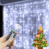 Luz De Encaje LED Para Cortina 6M 8 Modos Decoración De Año Nuevo Fiesta Navidad Boda Y Hogar Guirnalda De Farolillos Navideños - details 2