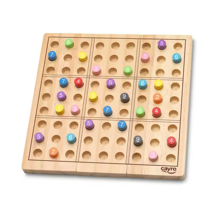 Juego Sudoku en caja de metal. 81 piezas. 18x18x1.2 cm (Cayro 110) - 1