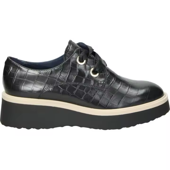 NATURE | Zapatos de Piel Nature para Mujer – Zapatos Oxford en Color Negro – Zapato Plano con Cordones – De piel – Alta Calidad – Cómodos – Versátiles – Modelo 4606 - 1
