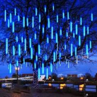 Luces De Invierno LED Para Exteriores Estallido De Meteoros Con Caída De Hielo Decoración Navideña Luz Cascada De Copos De Nieve Para El Hogar - details 8