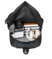 Mochila De Viaje Unisex Gran Capacidad Para Computadora De 16 Pulgadas Mochila De Comercio Casual Con Manija Suave Y Cierre De Cremallera - details 1