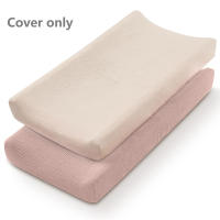 2PCS Funda Para Camarita De Pañales 100% Algodón Muselina Para Bebés Recién Nacidos Cubierta Para Camarita De Baño De Color Sólido Regalo Para Fiesta De Bebés - details 10