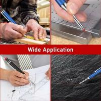 Set De Lápices Mecánicos De Metal Para Carpinteros Con Afilador Integrado Y Líneas De Recambio Herramientas De Dibujo Y Marcado Profundo - details 11