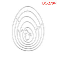 Cortadores De Metal Para Decoración De Pascua Conejos Conejitos Y Huevo Múltiples Uso En Scrapbooking Álbumes De Fotos Y Cartas DIY - details 24
