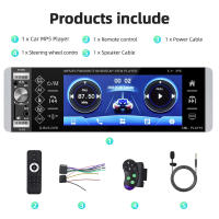 Podofo Reproductor Multimedia Para Coche 1 Din CarPlay MP5 Android Auto Stereo Bluetooth FM RDS Con AI Voice Control 5.1'' Pantalla - details 12