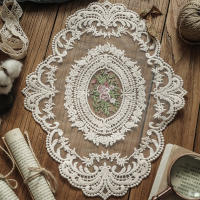 Mantel Vintage Con Borlas Ovaladas Y Huecos Tapetes Para Mesa Elegantes Accesorios De Cocina Cojines Para Sillas Tapetes De Té - details 2