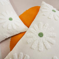 Funda De Cojín Elegante Con Bordado De Flores En Estilo Étnico Decoración Para El Hogar Sin Núcleo De Cojín 100% Poliéster - details 6