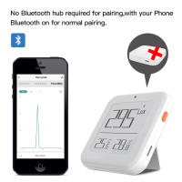 Sensor De Temperatura Y Humedad Inteligente ZigBee MoesHouse Con Control Por App Tuya Luz De Iluminación Ajustable Y Detector De Temperatura - details 8