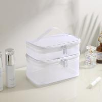 Bolso De Maquillaje Grande Para Viajes Resistente Al Agua Bolsa De Almacenamiento Para Mujer Estilo Casual Cierre De Cremallera - details 7