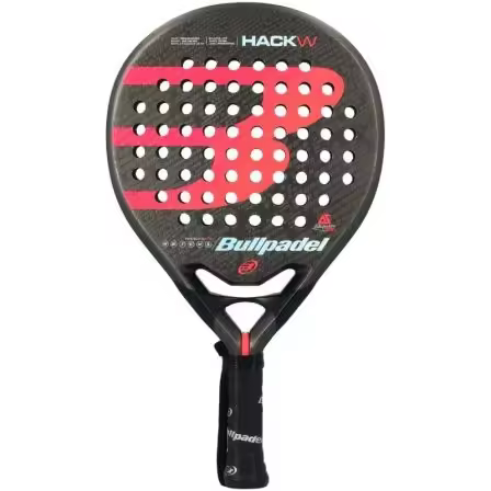 Pala de Padel Bullpadel Hack W 2019 (Ale Salazar)/ Roja y Negra - 1