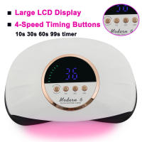 Secador De Uñas Grande Con 69 Leds UV Para Polvos De Gel Doble Mano Máquina De Manicura Equipo De Arte De Uñas De Alta Potencia - details 1
