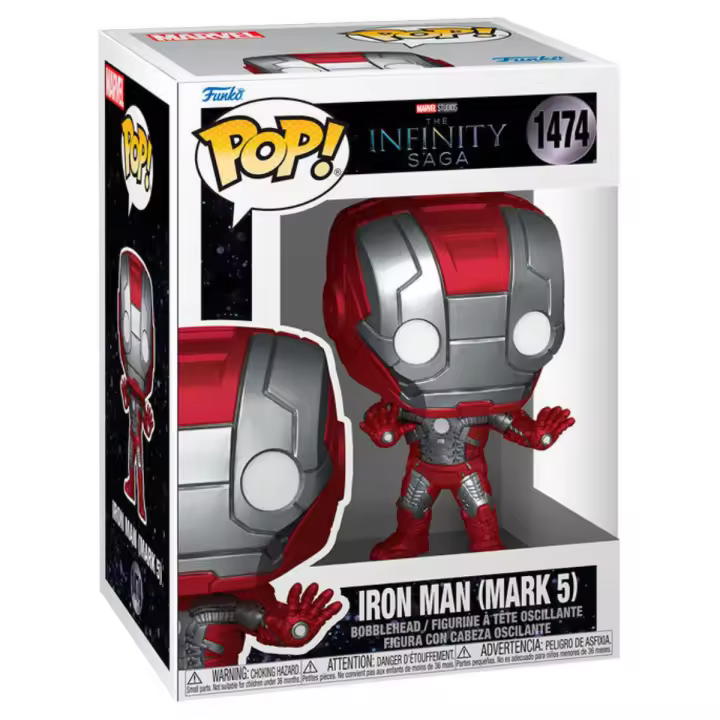 Figura Funko POP Avengers - Iron Man Mark V Infinity Saga Pop! Vinyl Figure - 1