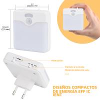 Lámpara LED De Sensor De Movimiento Para Habitación De Niños Con Sensor De Atardecer a Medianoche Luz Nocturna Sin Fichas Energía Eficiente Para Pasillo O Escalera - details 8