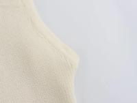 Vestido Elegante Para Mujer TRAFZA De Punto Sólido Con Cuello Redondo Sin Mangas Slim Midi Con Bolsillos Para Oficina Estilo Lady - details 17