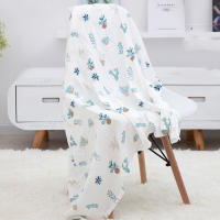 Mantelillo De Bebé Muslin 120x110cm Algodón Bambú Suave Impresión Doble Capa Gauze Cubierta Para Carrito De Bebé Y Baño Para Recién Nacidos Y Niños Pequeños - details 4