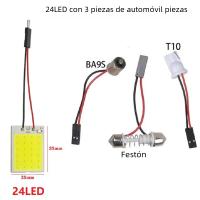 Lámpara De Lectura LED Blanca T10 BA9S Bombilla LED Para Coche Interiores Panel Luz Festoon 12V 0.4W Varios Pack Disponibles - details 7