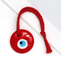 Lucky Eye Glass Drop Aceite Turco Mal De Ojo Colgante De Corazón De Mano De Fatima Para Puerta De Cuerda Tejida Joyería Para Hombres Y Mujeres Llavero De Moda - details 19
