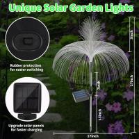 Lámparas De Jardín LED Solares De Medusa Luz Cambio De Color 7 Impermeables Para Decoración De Camino Jardín Flores Solares - details 4