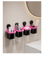 Rack De Almacenamiento Para Baño UFORU De Plástico Ecológico Soporte De Toallas De Cara Montado En La Pared Estilo Coreano - details 11