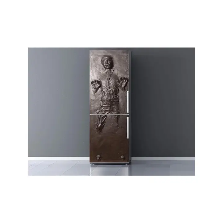 Oedim Vinilo Frigorífico Han Solo en Carbonita, Vinilo adhesivo, 185x60cm | Adhesivo Resistente y de Fácil Aplicación | Pegatinas de Nevera Económicas y Elegantes | Vinilo Nevera - 1