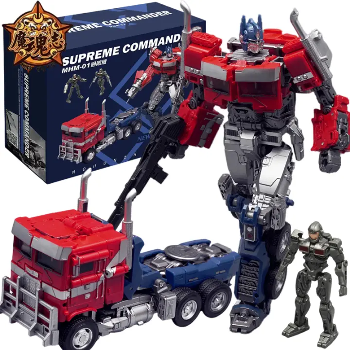 MHZtoys Optimus Prime Transformable En Camión Y Carro NHM01 Juguete De Acción Figura De Película Regalo De Navidad Para Adolescentes Y Adultos - 1