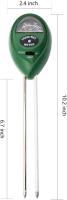 Kit De Prueba De Tierra Para Plantas Con Medidor De Humedad Y pH 3 En 1 Herramienta De Acidez Y Luz Para Flores Y Jardín - details 2