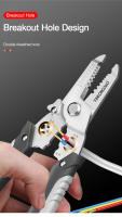 Alicates Multifuncionales Para Despojar Cable Eléctrico Herramienta De Reparación De Cables Con Cortador Y Despojador - details 4