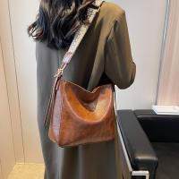 Bolso De Hombro Para Mujer Gran Capacidad Estilo Casual Para Trabajo Y Escuela Color Sólido Cierre De Cremallera Material PU - details 7