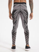 Pantalones De Compresión Para Hombres Absorción De Humedad Secado Rápido Entrenamiento Maratón Deportes Polyester - details 2