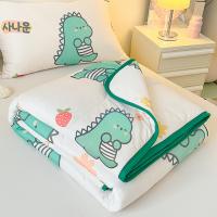Edredón De Verano Con Estampado De Dinosaurio Suave Y Amigable Con La Piel Fácil De Lavar Máquina Edredón De Poliéster 100% Para Adultos - details 10