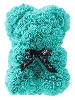 Oso De Rosas Teddy Regalo Para Mamá Novia Cumpleaños Aniversario Valentines Day Mujer Juguete De Muñeco Artificial De Flores Rojas - details 12