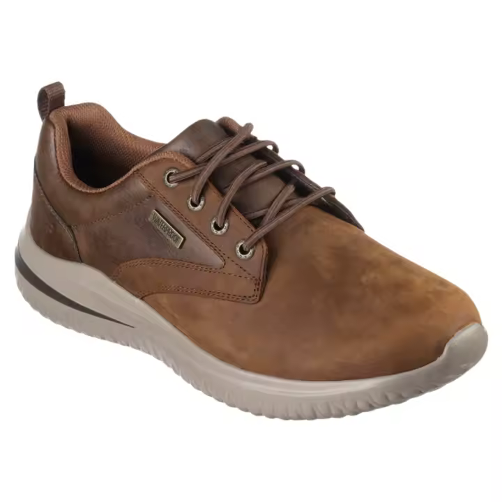 Deportivos Skechers Delson 3.0 - Glavine De Polipiel/Piel Vegana Para Hombre Color Marrón - 1