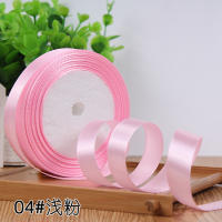 Cintas De Seda Rosa Satinadas Para Manualidades DIY 6mm 1cm 1.5cm 2cm 2.5cm 4cm 5cm Cintas De Seda Para Regalo De San Valentín Y Muñecos De Rosa - details 1