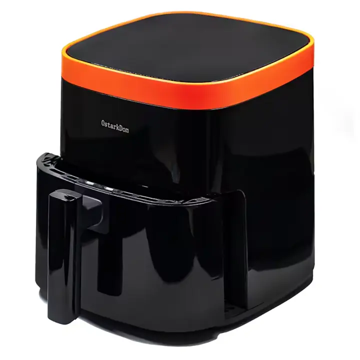 OstarkDom Freidora de aire sin Aceite 5L, Panel táctil, Freidora de aire caliente, 5 L, 10 programas preestablecidos, Regulable hasta 200 ° C, Temporizador 60 minutos, Apagado automático, 1400W - 1