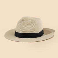 Sombrero De Paja Panamá Para Hombre Y Mujer Sombrero Británico Plegable Protección Solar Para La Playa Estación De Verano - details 4