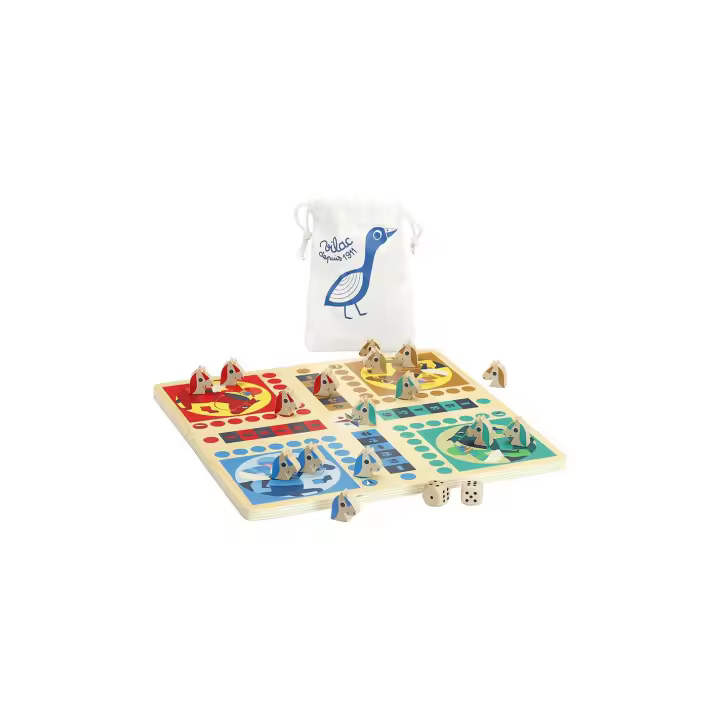 Juegos de mesa y habilidades Juego de Mesa Infantil - Juego de la Oca y Parchis de los Caballitos - Vilac 7607 VI7607 - 1