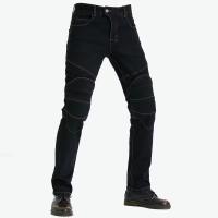 Jeans De Motociclista Para Hombre Con Bordado Y Protección De Rodilla Pantalones Motocross Con Cinturón Equipamiento Protector - details 14