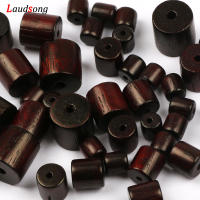 Bolas De Madera De Sándalo Naturales Cilíndricas Para Joyería DIY Accesorios Para Pulseras Tamaños 6/8/10/12mm Espaciadores - details 5