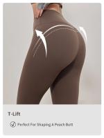Nuevos Pantalones De Yoga De Cintura Alta Y Talla Grande Para Otoño E Invierno Con Forro De Poliéster Para Mujer Pantalones De Ejercicio Calor Térmico Para Ciclismo Y Correr - details 3