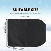 Cubierta Protectora Para Espejo Retrovisor De Coche 1Par Guardia Contra Hielo Nieve Y Lluvia Cubierta Exterior Para Espejos Lateral - details 2