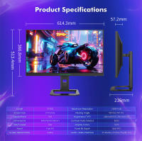TITAN ARMY Monitor Gaming 2K 240Hz P2710S, Fast IPS QHD 2560 x 1440P Vertical Monitor, 1ms , HDR 400 135% sRGB, FreeSync y G-Sync Monitor de Computer, Cuidado de Los Ojos, VESA, DP, HDMI, For FPS MOBA RPG MMO RTS RAC Gaming - details 16