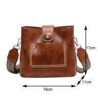 Bolso Bandolera De Cuero PU Vintage Para Mujer Lujo Diseñador Negro Bolso De Hombro Con Cadena Estilo Elegante Y Versátil - details 25