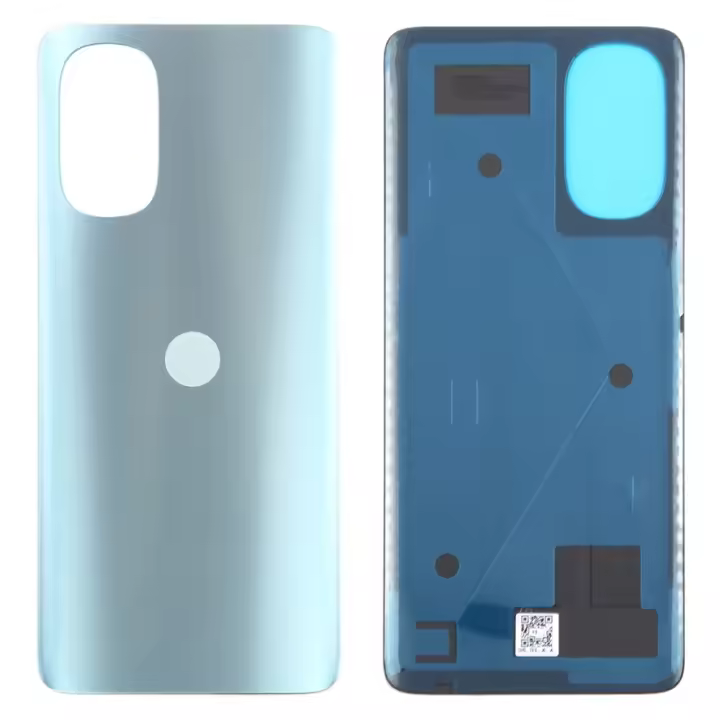 Tapa bateria trasera compatible con Motorola Moto E62 5G frosted blue azul verde - 1