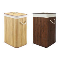 LUTODY - Cesta cesto de Ropa Sucia con Tapa y Asa Ergonómica de Cuerda - Cesta Colada de Bambú Lavable y Extraíble - Capacidad de 72 L para Tendedero, Terraza y Dormitorio - details 0