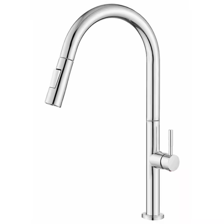 VALAZ Grifo cocina alto extraíble monomando cromado serie Eufrates - 1