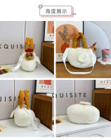 Bolso De Peluche De Pato Duro En Forma De Huevo Con Colgante De Pollo Divertido Kawaii Para Mujeres Regalo De Cumpleaños Bolsa De Mano En Forma De Hen Feo - details 4