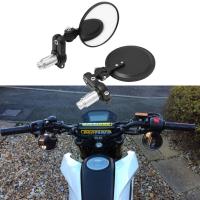Espejo Retrovisor Plegable Para Motocicleta Universal 2PCS Retro Modificado Negro 22mm Moto Manillar Espejo Retrovisor - details 1