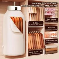 Secadora de Ropa Eléctrica Portátil, Mini Secadora Plegable, Secadora de Ropa Pequeña, Temporizador de 480 Min y Función de Calefacción PTC, para Apartamento, Viaje, Dormitorio, RV - details 0