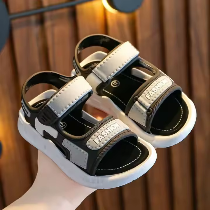 Nuevos Sandalias Para Niños Y Niñas De Verano Antideslizantes Suela Suave Playa Sandalias Deportivas PVC Adecuadas Para Edad 4-6 Años - 1